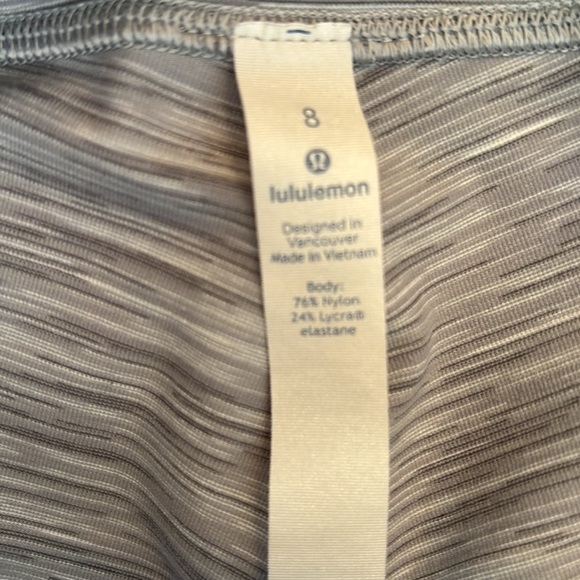 Lululemon Leggings Womens 8 White, Heather Gray full length - Picture 4 of 4